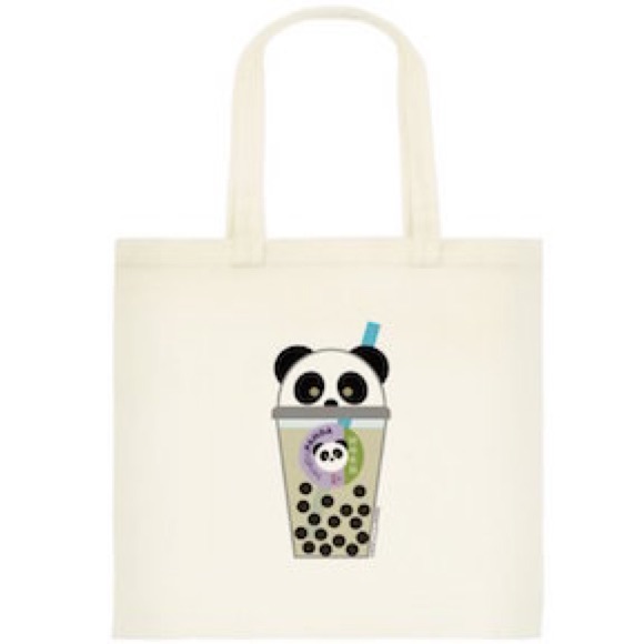 bengbuPANDA 100% Cotton Canvas Little Tote Bag - Picture 1 of 2
